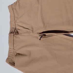 ISAAC MIZRAHI Women's Tan Straight Leg  Stretch  Pants - 16P